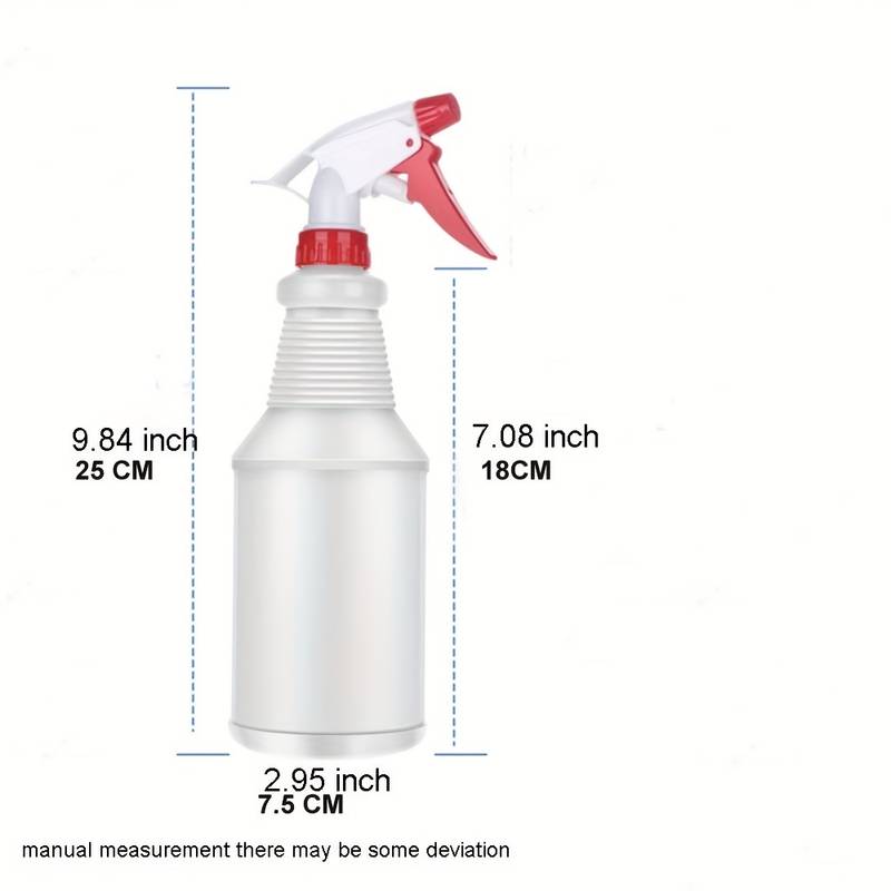 Johnbee Spray Bottle - Empty Spray Bottles (16oz/2Pack) - Spray Bottles for Cleaning Solutions / Plants / Bleach Spray / BBQ - with Adjustable Nozzle